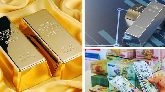 Giá vàng lên vượt mốc 190 triệu đồng/lượng, bạc lập đỉnh mới