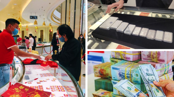 Giá vàng “rớt” hơn 10 triệu đồng/lượng, bạc hạ nhiệt