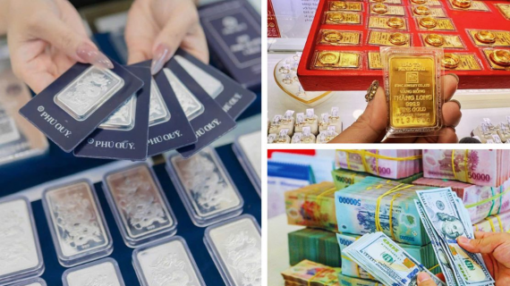 Giá vàng giảm nhẹ, bạc tiếp đà đi lên