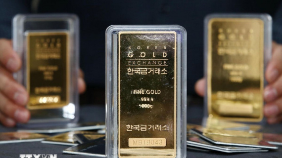 Giá vàng thế giới chạm mức thấp nhất hơn một tuần
