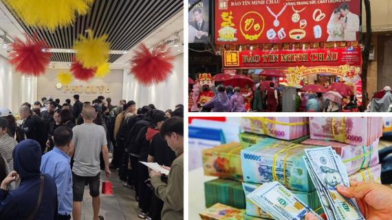 Giá vàng, bạc giảm nhẹ ngày vía Thần Tài