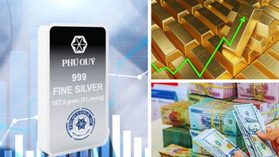 Giá vàng bạc cùng tăng mạnh