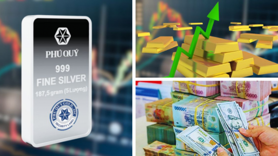 Giá vàng bứt tốc vượt mốc 180 triệu đồng, bạc tăng nhẹ