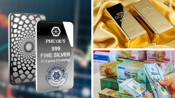 Giá vàng tiến sát 180 triệu đồng/lượng, bạc bật tăng mạnh cuối tuần