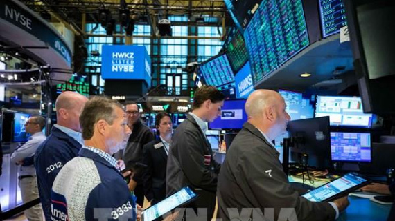 Chứng khoán Mỹ khép lại phiên tăng điểm đầu tuần