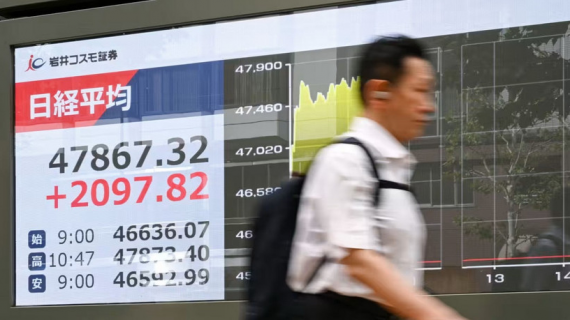 Chứng khoán châu Á giảm mạnh do lo ngại kinh tế đình lạm