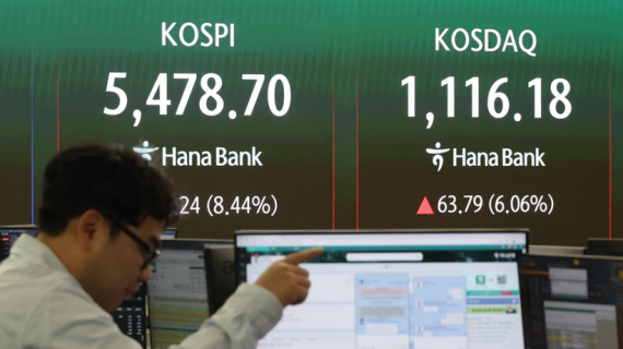 Chứng khoán Hàn Quốc có mức tăng lớn thứ hai trong lịch sử
