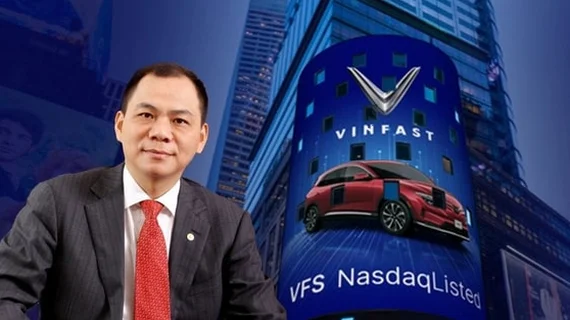 Cổ phiếu VinFast liên tục bùng nổ trên sàn Nasdaq, vốn hoá vượt 11 tỷ USD, tỷ phú Phạm Nhật Vượng giàu thứ 97 thế giới
