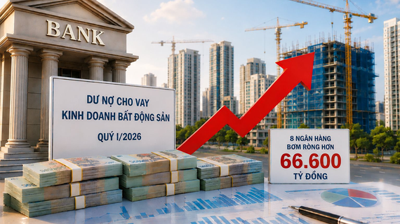 8 ngân hàng bơm thêm 66.000 tỷ cho kinh doanh bất động sản: Gần một nửa đến từ nhà băng tư nhân lớn nhất hệ thống