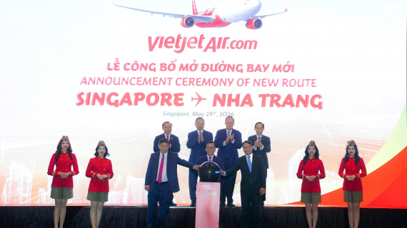 Vietjet mở đường bay Nha Trang – Singapore trước sự chứng kiến của Tổng Bí thư, Chủ tịch nước Tô Lâm
