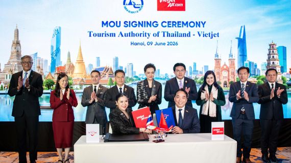 Vietjet và Tổng cục Du lịch Thái Lan hợp tác quảng bá hàng không, du lịch đến du khách toàn cầu