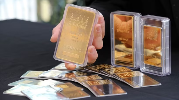 Vàng vượt trái phiếu Mỹ, đồng euro, trở thành tài sản dự trữ lớn nhất thế giới