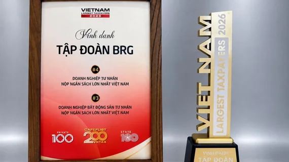 Tập đoàn BRG lọt Top 4 doanh nghiệp tư nhân nộp ngân sách lớn nhất Việt Nam