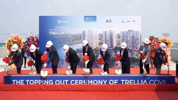 Trellia Cove tại Mizuki Park chính thức cất nóc sau hơn 1 năm thi công