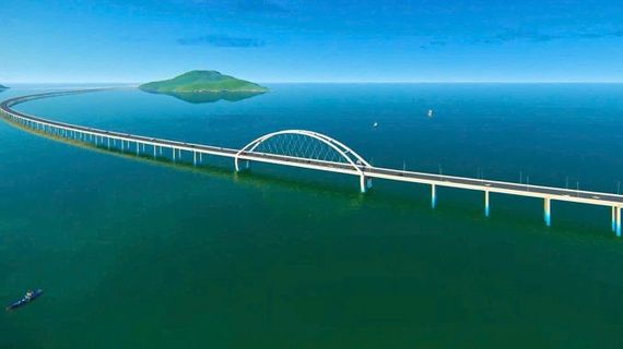 Huy động 1.000 người, 220 máy móc thi công, cây cầu vượt biển hơn 18km dài thứ ba Đông Nam Á của Việt Nam hiện có tiến độ ra sao?