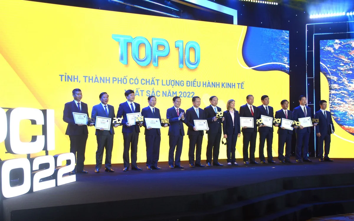 Top 10 địa phương dẫn đầu bảng xếp hạng PCI 2022