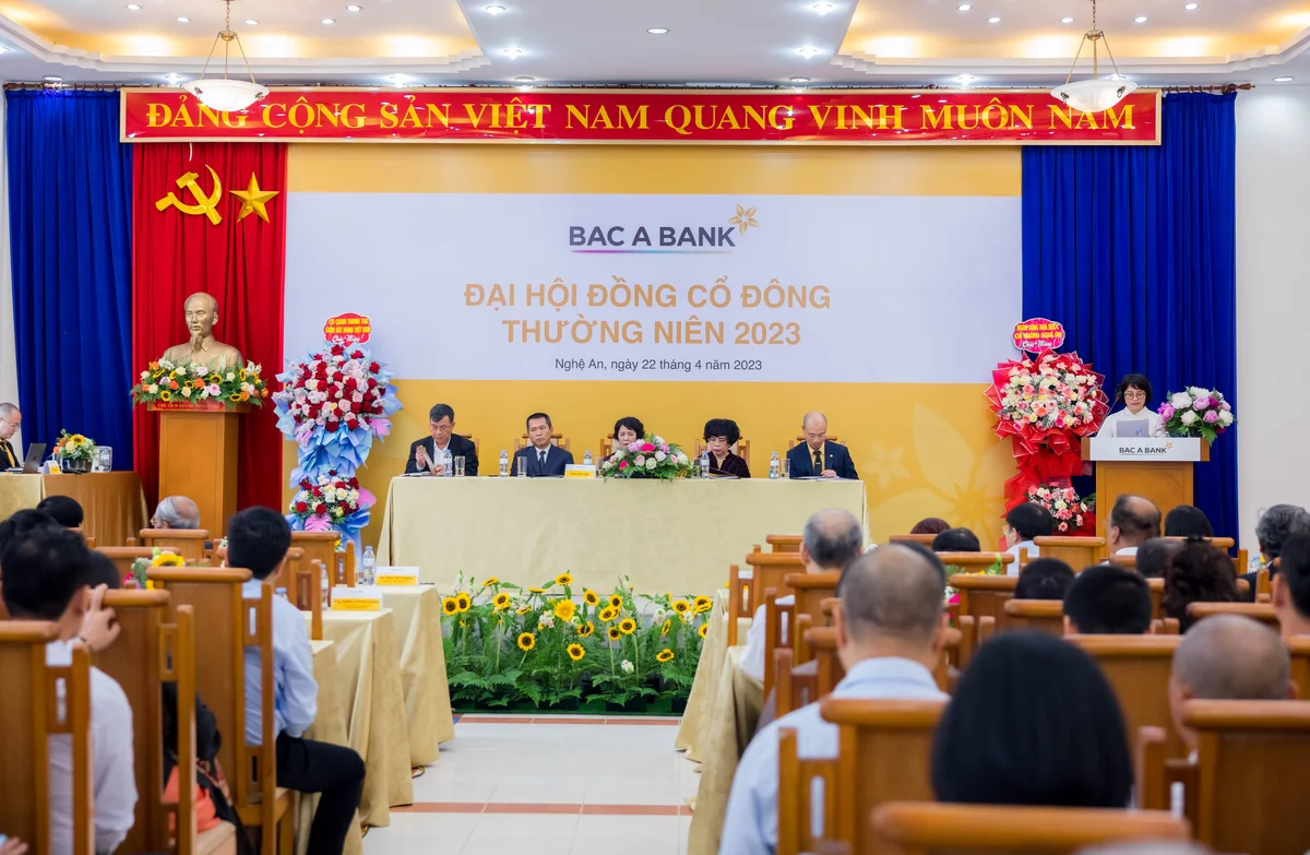 Toàn cảnh ĐHĐCĐ thường niên 2023 BAC A BANK