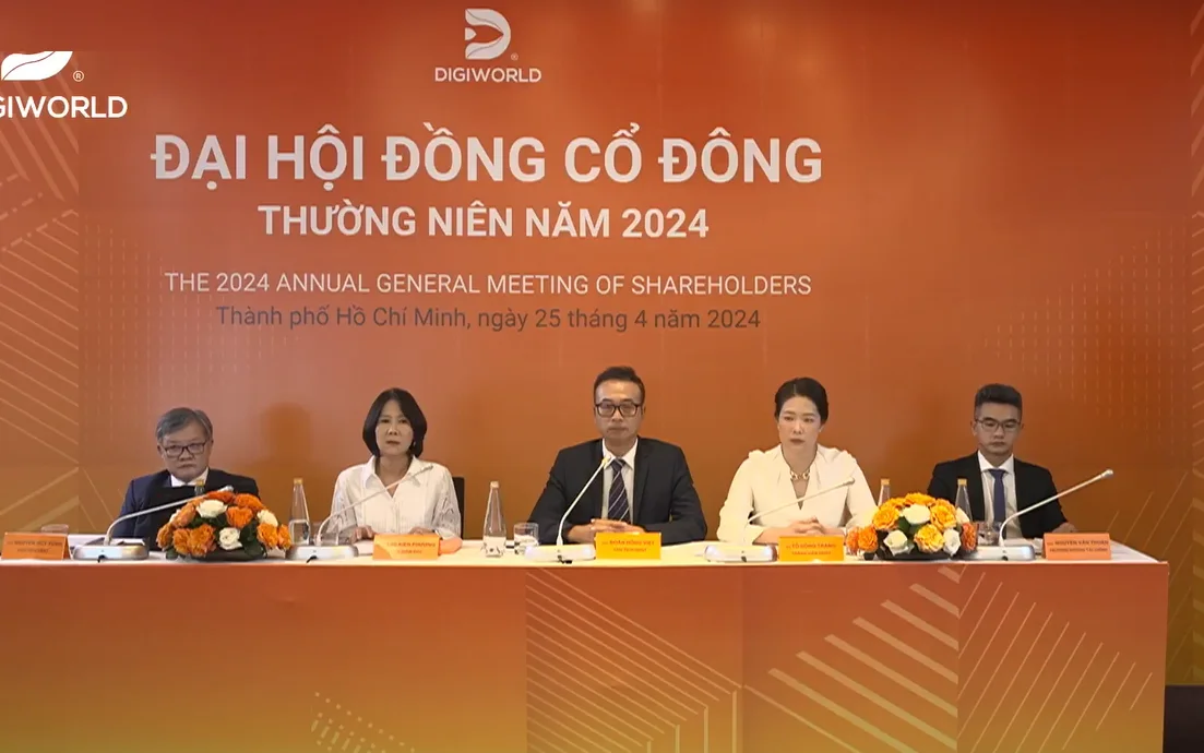ĐHĐCĐ thường niên năm 2024 của Digiworld diễn ra chiều 25/4