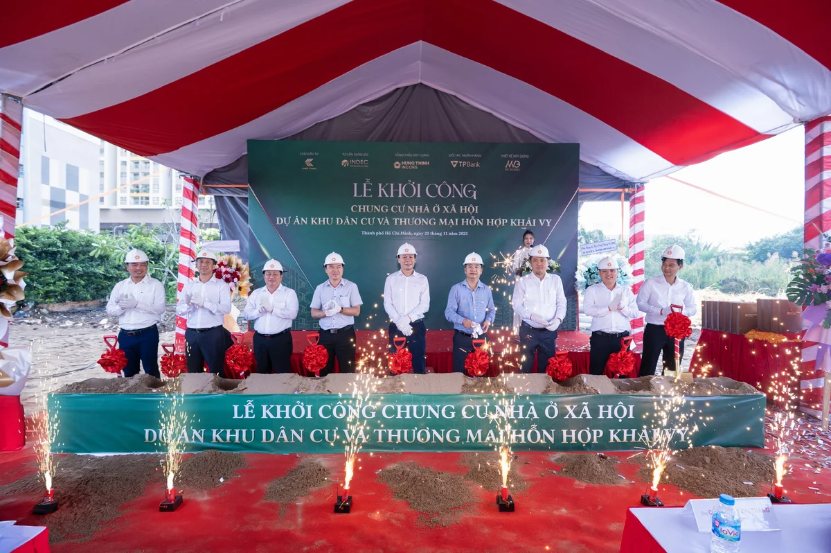 Khởi công xây dựng hơn 300 căn nhà ở xã hội tại phường Phú Thuận, TP.HCM