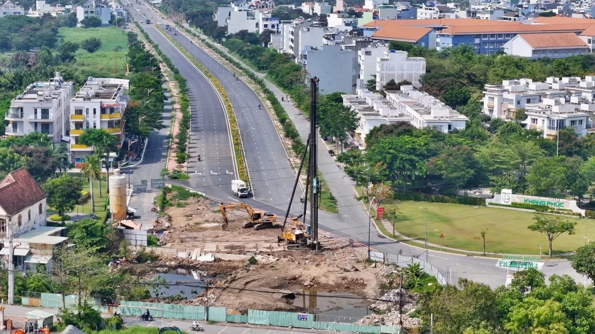 Tuyến đường 1.500 tỷ đồng nối TP.HCM với Cần Giuộc (Long An) sắp hoàn thiện, người dân đôi bờ “rộng lối”