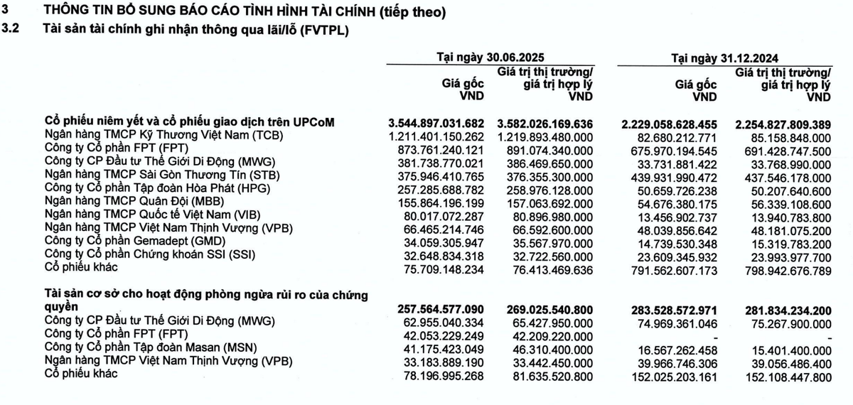 Tự doanh Chứng khoán HSC đã "bắt đáy" hơn 1.400 tỷ đồng, tập trung vào TCB, FPT và nhiều Bluechips
