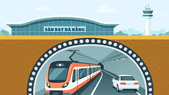 Đường hầm 10.000 tỷ có tàu điện ngầm qua sân bay Đà Nẵng: Ai đứng sau?