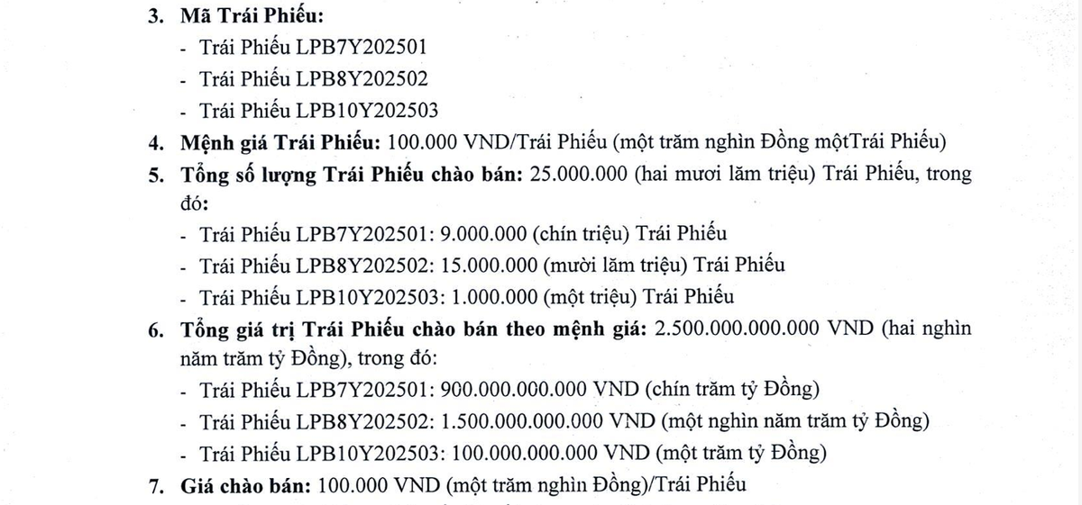 LPBank bán thành công hơn 10,16 triệu trái phiếu đợt đầu tiên năm 2026